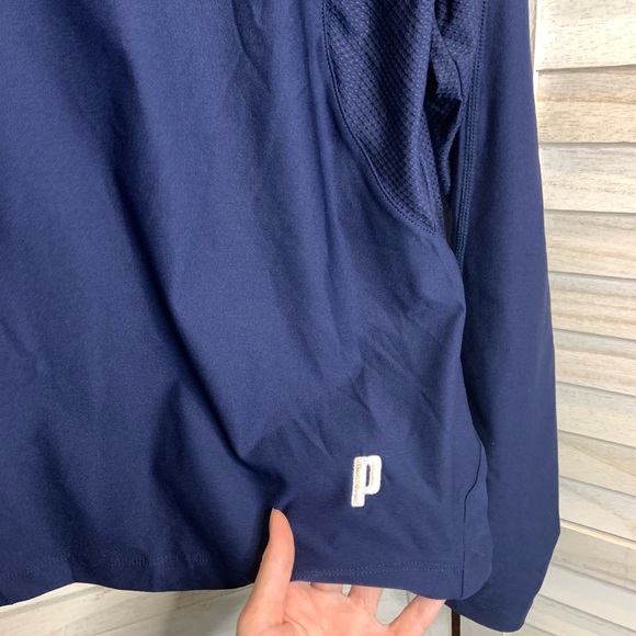 Prince Aero Tech Navy Blue Scoop Neck Long Sleeve Compression Top XL New - Picture 6 of 10